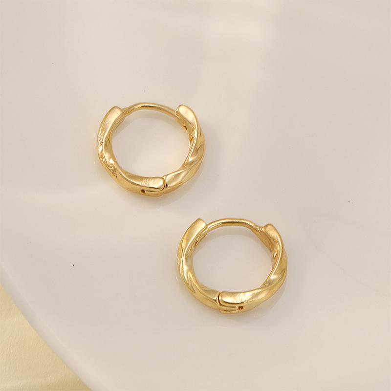 

Модные женские минималистичные висячие серьги-кольца с маленькими витыми круглыми серьгами для женщин с геометрическим узором, ювелирные изделия в подарок