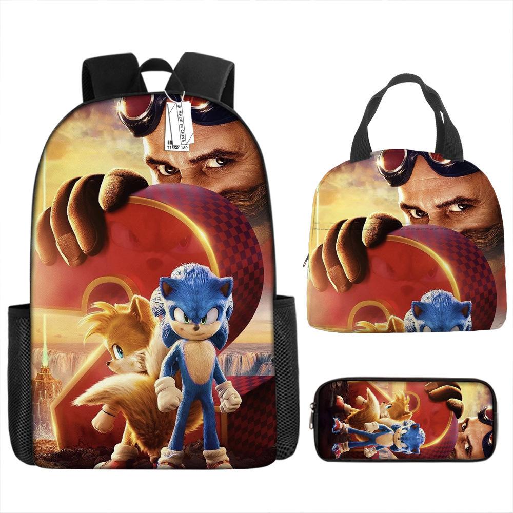 Backpack Trend Backpack Anime Large Capacity Elementary School Bag Lunch Bag