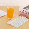 ZISIZ Colorful Bendable Disposable Plastic Straws