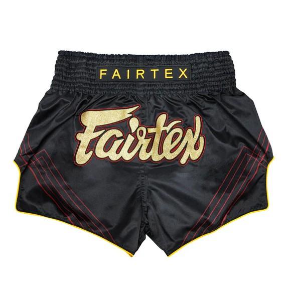 Pantaloncini Muay Thai Fairtex BS1925 Nero/Oro M
