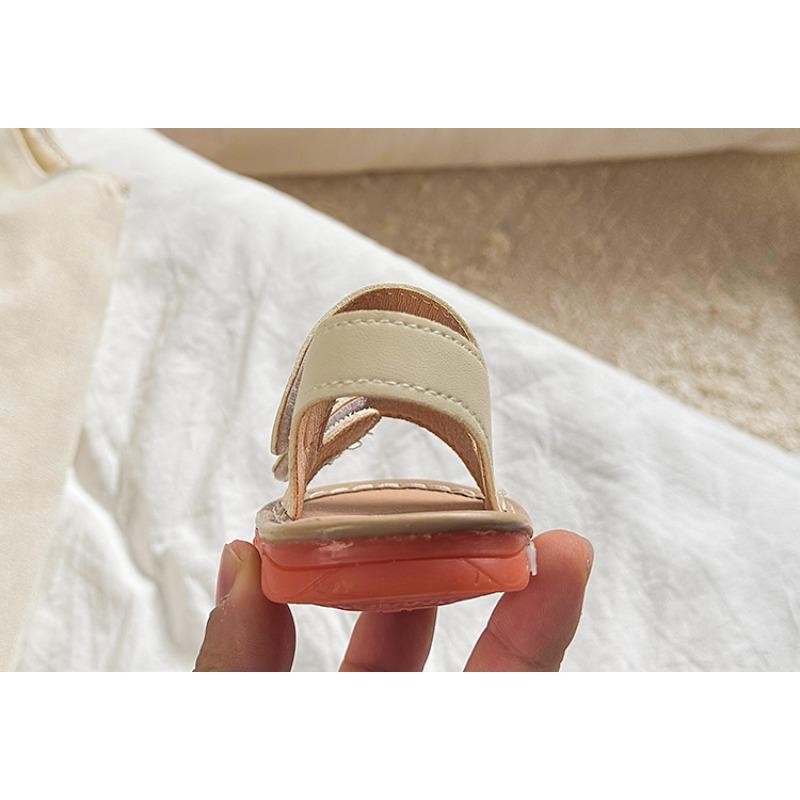 Baby Shoes 6-12 Months Girls' Squeaky Shoes Boys' Walking Shoes 1-2 Years Old Soft Sole Non-slip Beach Sandals