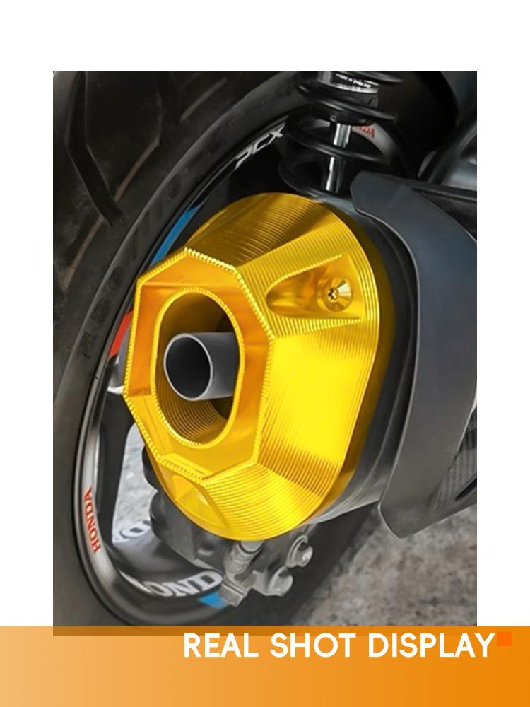 MOYI Motorcycle Exhaust Pipe Cover For Honda PCX160 PCX125 pcx 160 125 2021 2022 2023 2024 2025 Protector Tail Cover Accessories