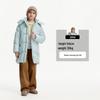 Tamboer Unisex Kids' Detachable Hood Mid-Length Down Jacket