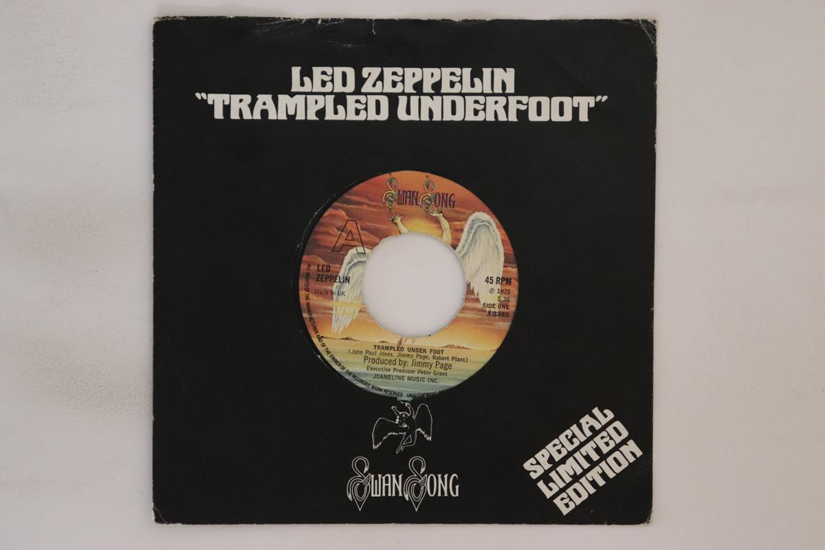 

7inch Record LED ZEPPELIN Trampled Under Foot Black Country DC1 SWAN SONG Non Japan Rock Used
