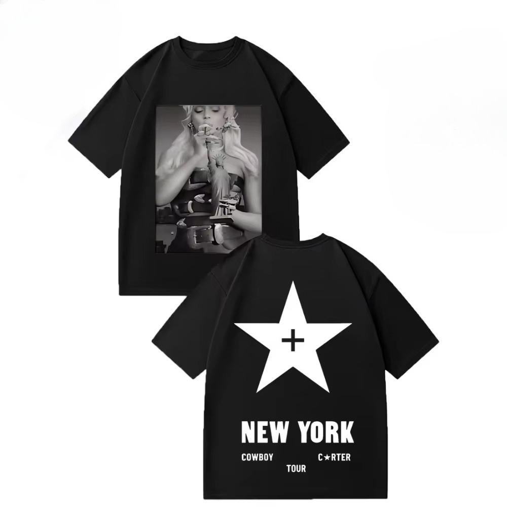 Beyonce Cowboy Carter Tour Fashion TShirt Men Women Vintage 2026 Summer Streetwear Tshirts Cotton Short Sleeve Hip Hop Top
