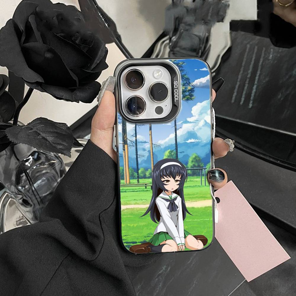 G-GIRLS U-Und P-PANZER Phone Case For IPhone 16 17 15 14 12 13 Pro Max Black Color Shockproof Cover