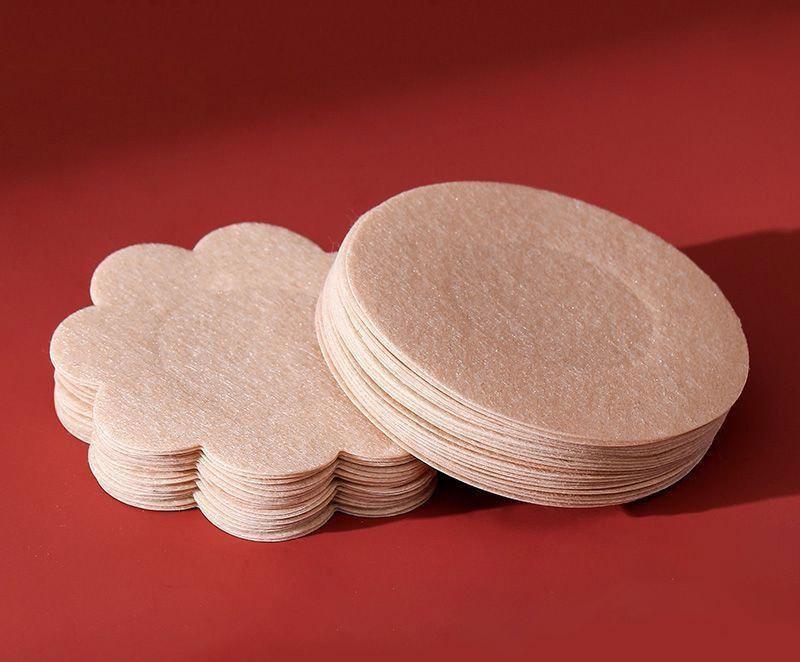 Breathable Disposable Nipple Covers: Anti-Chafe, Non-Woven, Invisible Sports Chest Pads One Size
