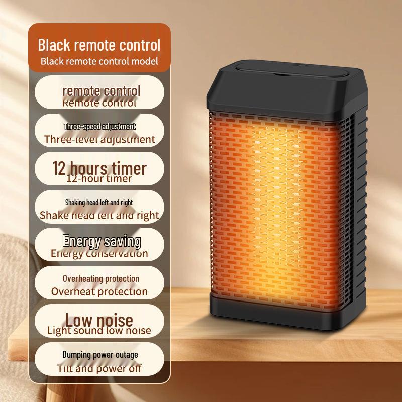 Compact PTC Desktop Heater: Quick-Heating, Intelligent Oscillation, New In Stock