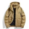 Winter New Down Jacket Men's Fashion Casual Hooded Warm Loose White Duck Down Men's Solid Color Down Jacket