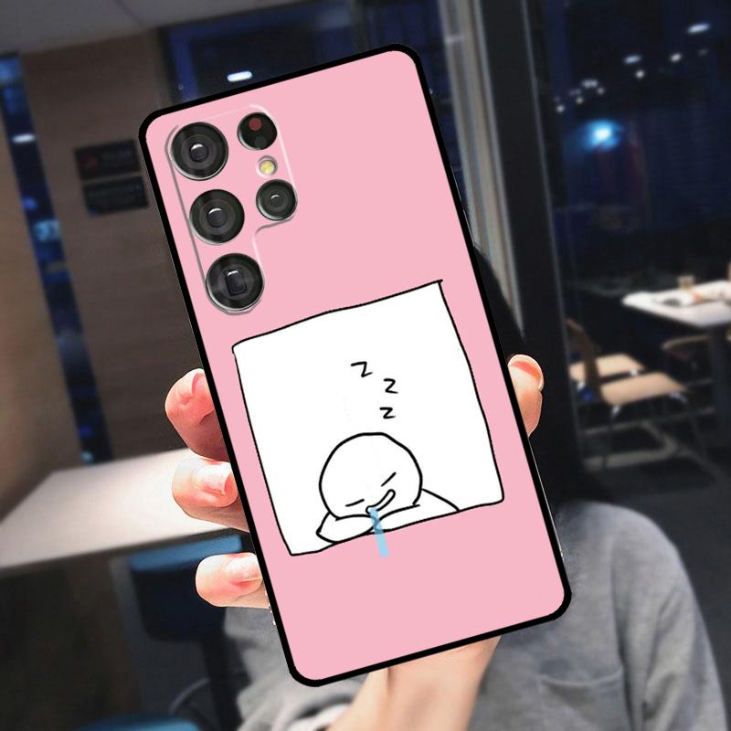 Funny Expression Couple Cartoon Matchman Cover For Samsung Galaxy S24 Ultra S25 S22 S23 Plus S20 S21 FE S9 S10 S23 FE Phone Case