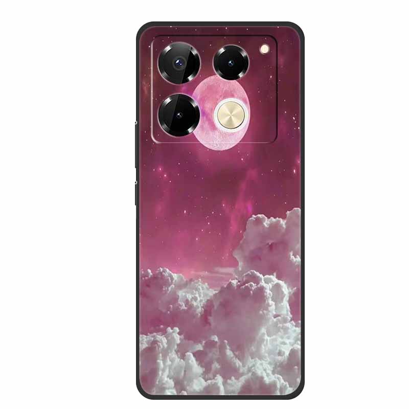 For Infinix Note 40 Pro 5G Case TPU Soft Silicone Cover Phone Cases for Infinix Note 40 40pro 4G Flowers Lovely Coque Fundas