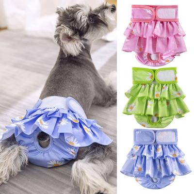 Pannolino per animali domestici Modello squisito Cotone anti-perdite Cane per animali domestici Regolabile Nessuna perdita Pannolino altamente assorbente