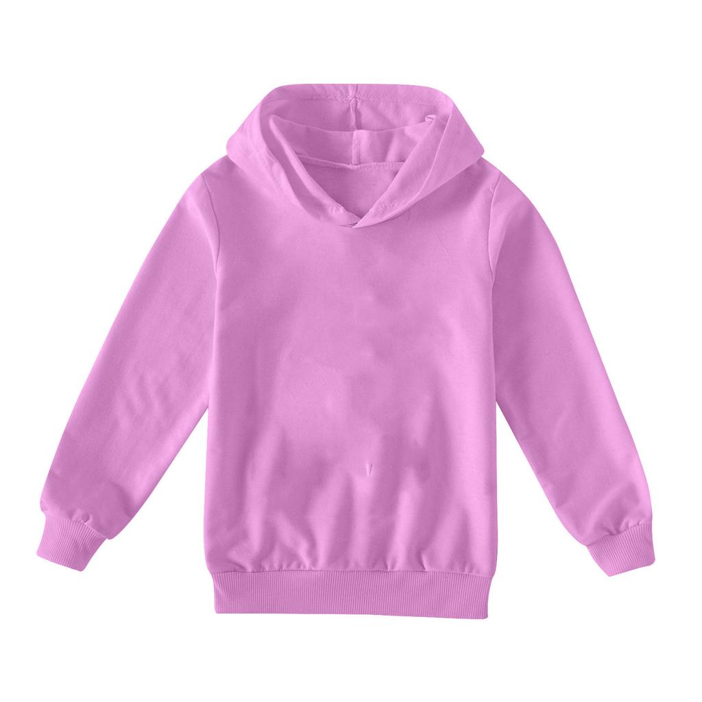 Children's Boys' Fashion Solid Color Pullover Casual Versatile Hoodie