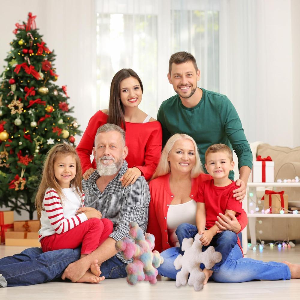 White Couch Stuffed Plush Cushion Soft Snowflake Pillows Christmas Snowflake Throw Pillow  Bedroom