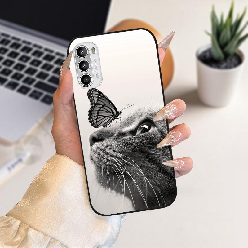 Cartoon Animal Cases For Motorola G52 4G Bumper Cover On Moto G82 G71s 5G Soft Silicon Phone Case For Motorola G 82 Coque Fundas