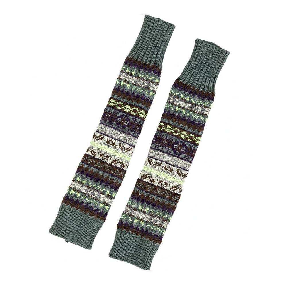 

Многоцветные носки в богемном стиле, утепленные чехлы на ноги, модные носки на икру, универсальные