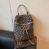 New Retro Leopard Print Large-capacity Shoulder Bag Niche High-end Sense Light and Simple Short-distance Travel Backpack