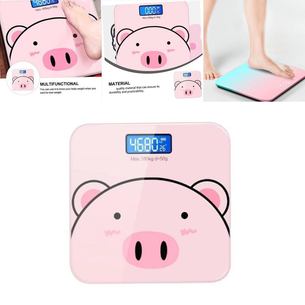 Electronic Weighing Scale With Steel Glass Surface For Adults And Fitness