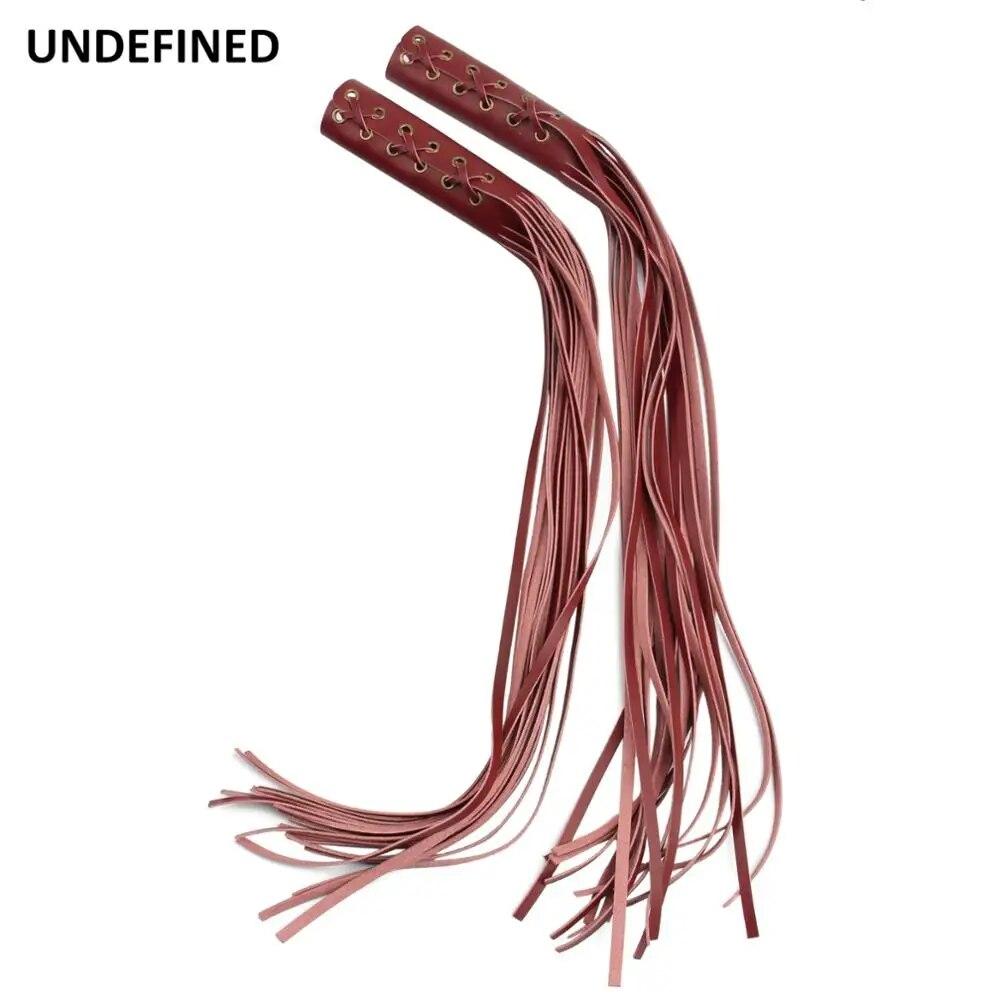 Potah rukojetí motocyklu Kožený střapec Třásně Potahy na řídítka 22mm 25mm pro Indian Chief Classic Chopper Bobber univerzální