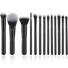 New 14 coffee short handle travel makeup brush set, convenient soft multi-functional beauty tool now