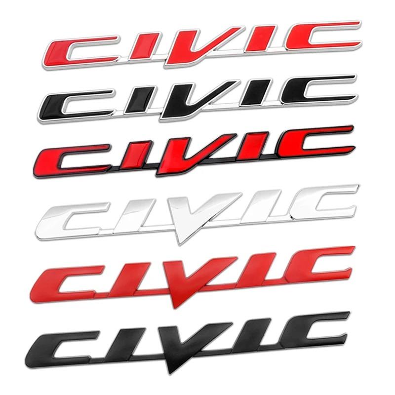 Insignia de Letra Metálica 3D Ivtec Pegatina Calcomanía Estilo de Coche Para Logo Civic Pegatinas Calcomanías Traseras de Maletero de Coche Accesorios de Coche