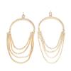 Rhinestone Tassel Earrings: Sparkling, Long, Versatile, and Chic Claw Chain Design