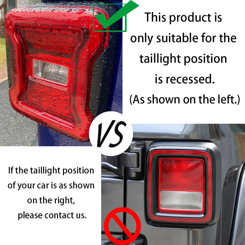 Rear Taillights Light Guard Tail Light Cover Trim For Jeep Wrangler JL US Flag