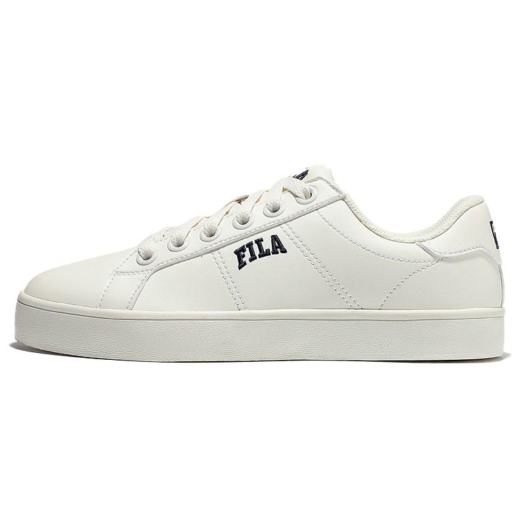 FILA Court Deluxe Casual Low top Skateboard Shoes Unisex Beige White Blue Korean Style 1TM01783E_922 255
