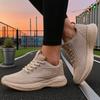 Women'S Knitted Mesh Sneakersfashionable Lace Up Casual Single Shoes Trendy Comfortable Breathable Walking Shoes Daily Use