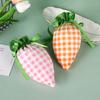 Easter Carrot Rabbit Bags Cute Bunny Gift Packing Velvet For Valentine Chocolate Candy Wedding Party Jewelry Organizer