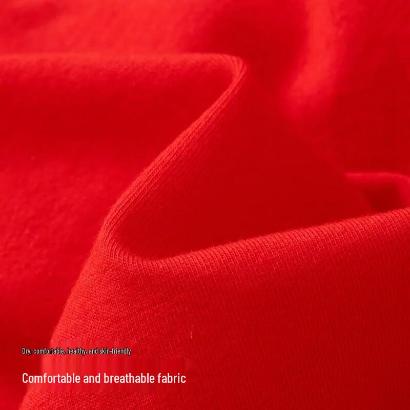 Lonsa Men's Red Auspicious Boxer Briefs with Socks