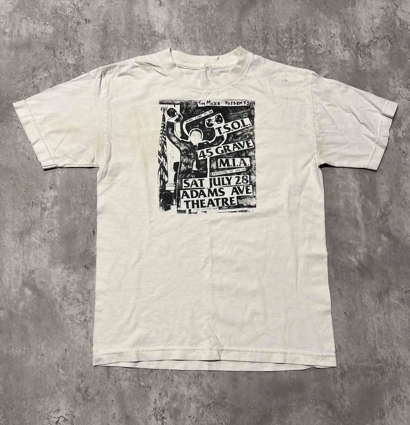 True Sounds Of Liberty T.S.O.L. Band TSOL Shirt White Unisex S-2345XL E2134 XXL