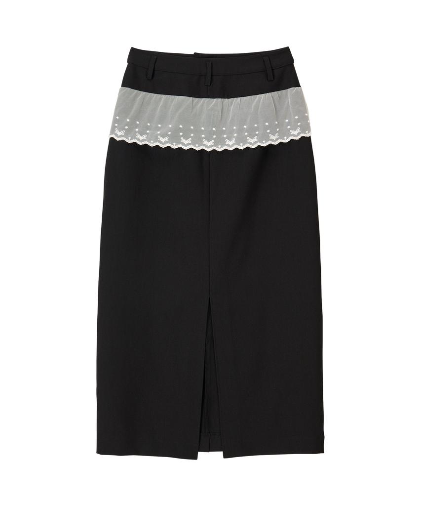 Biteoseljeu Ada Lace Long Skirt - Black