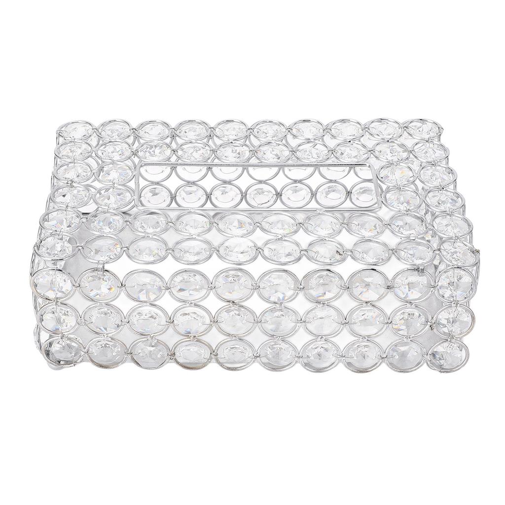 Crystal Tissue Box Paper Rack Office Table Accessories Tissue Case Holder Wedding Decoration