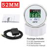 AD New 52mm/85mm TFT Screen Speed Gauge Digital GPS Speedometer Mph Knot Km/h GPS Antenna For Motorcycle Marine Boat Car 12V 24V