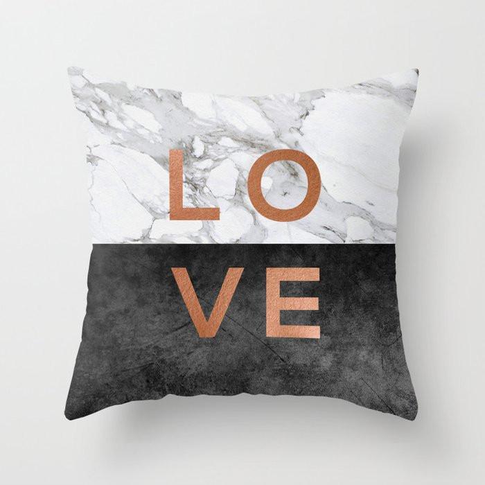 Luxury Gray Retro Marble Black Onyx Print Pattern Cushion Cover Home Living Room Sofa Decoration Pillow Pillow Cover 40X40CM