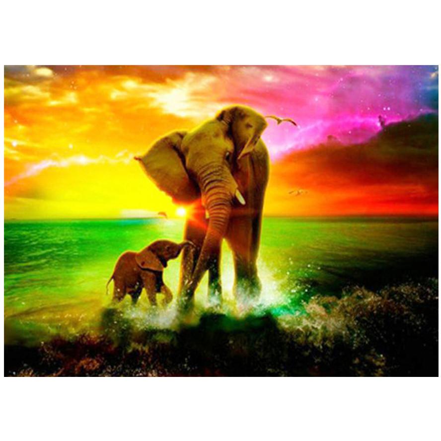 

DIY 5D Полный Круглый Дрель Алмазная Картина Вышивка Крестом Комплект Главная Стена Декор Ремесло