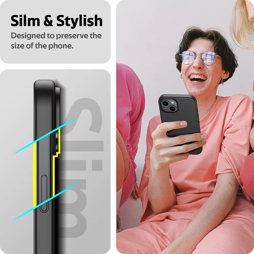 Luxury Matte Silicone Soft Case For iPhone 16 15 14 Plus   Mini 11 Pro XS Max X XR SE 2 3 7 8 Plus Solid Black Back Cover