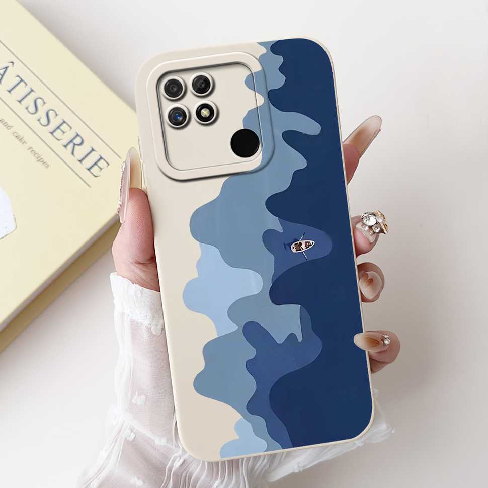 For Realme Narzo 50A Case RMX3430 Colorful Flowers Soft Silicone Cover For Oppo Realme Narzo50a 6.51" Fashion Protective Shell