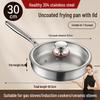 Wutuo 30cm 304 Stainless Steel Frying Pan