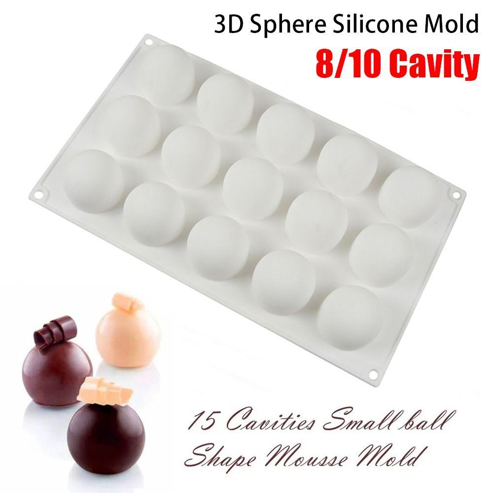 1Pcs DIY 3D Sphere Silicone Mold Kitchen Bakeware Accessories  French Dessert Chocolate Truffle