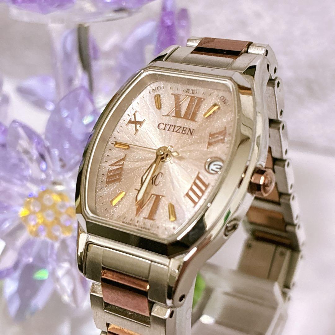 Used Citizen Cross Sea Solar Ladies Watch Working Product Titanium Box