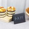 10Pcs A-shaped Mini Blackboard with Liquid Pen Wiping Rounded Edge Double Sided Price Tags Bakery Supplies