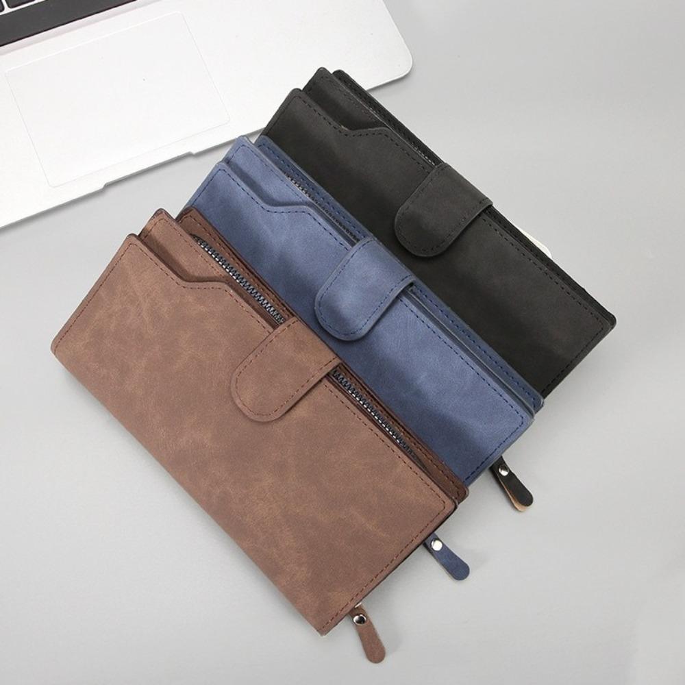 Hasp Business Wallet Large Capacity Card Holder Fashion Men Long Wallet Ladies