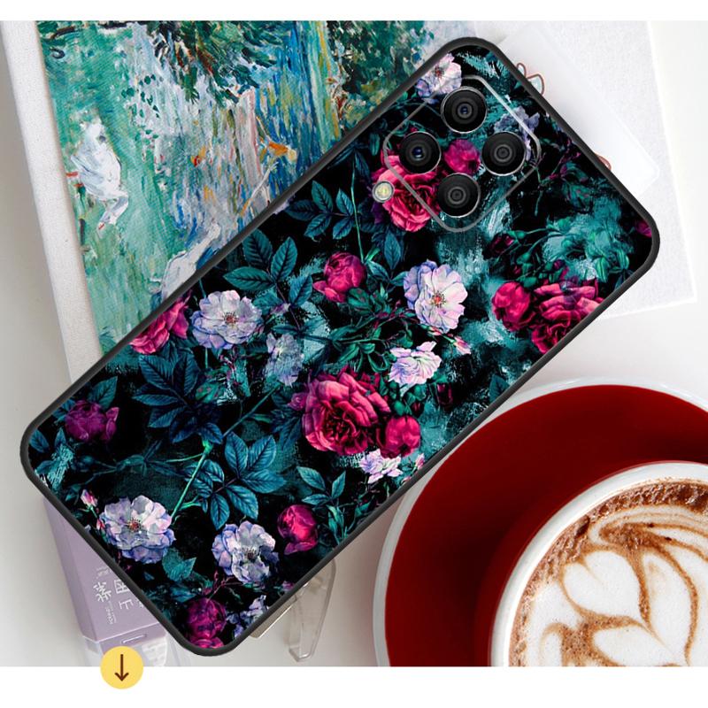 Flower Red Rose Case For Samsung Galaxy M13 M16 M11 M21 M31 M20 M23 M54 M14 M34 M52 M32 M12 M36 M56 M15 M55