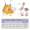 1 pezzo Stampa Carina Uccello Letto Gabbia Mini Coniglio Scoiattolo Tappetino Porcellino d'India Nido Hamster Casa Piccolo Animale Letto per Dormire Gabbia Sospesa per Animali Domestici