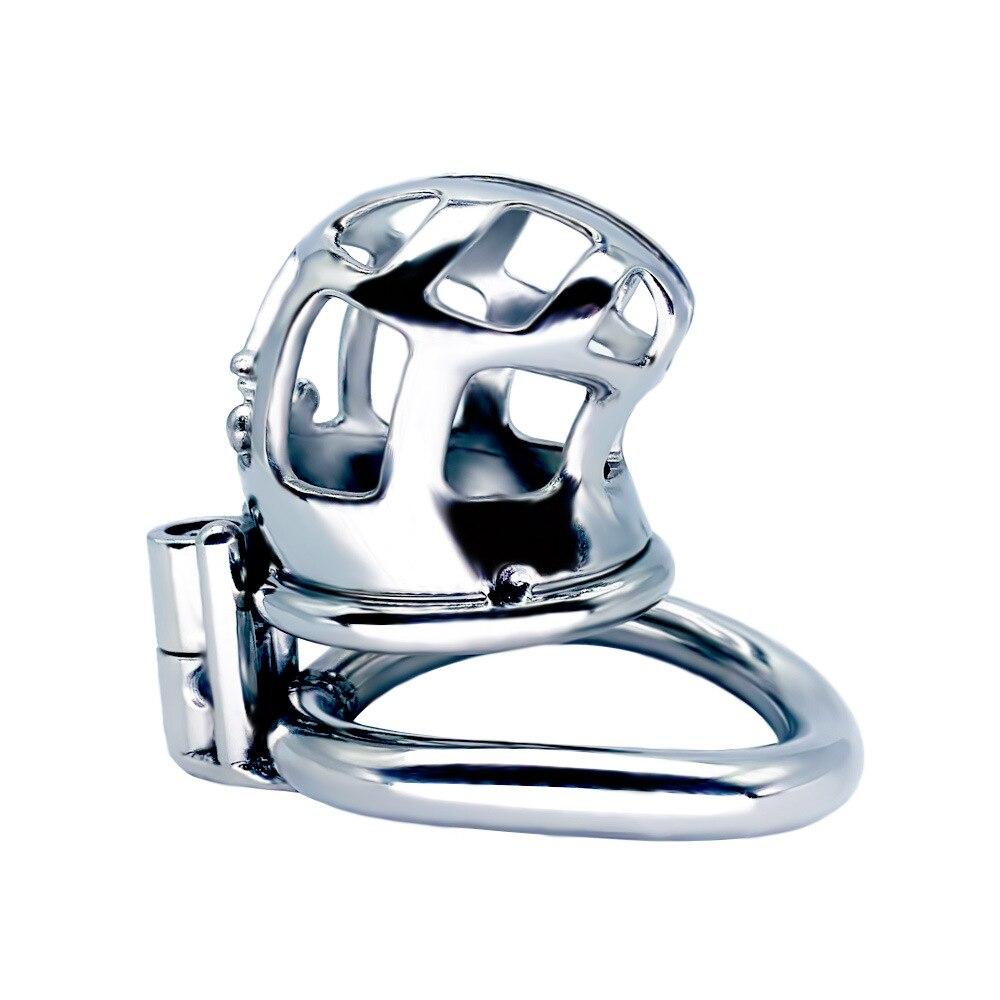 Buy CB Lock for Men Stainless Steel Penis Cage Adult Sex Toy Cock Cage Cockring BDSM Slave Fetish Male Chastity Cuckold at affordable prices — free shipping, real reviews with photos — Joom