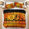 2/3Pcs South American Tribal Totem Duvet Cover Set, HD Printing All Season Bedding with Pillowcases, Home Dorm Decor