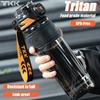 TKK 1000ml Water Bottle Sports Watter Bottle Tritan BPA Free Straw Portable Leak-proof Plastic Drinkware Outdoor Fitness Kettle