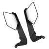 Motorcycle Wind Wing Side Rearview Mirrors Aluminium Alloy Adjustable 360 Degrees  Rotating Rear View Mirrors